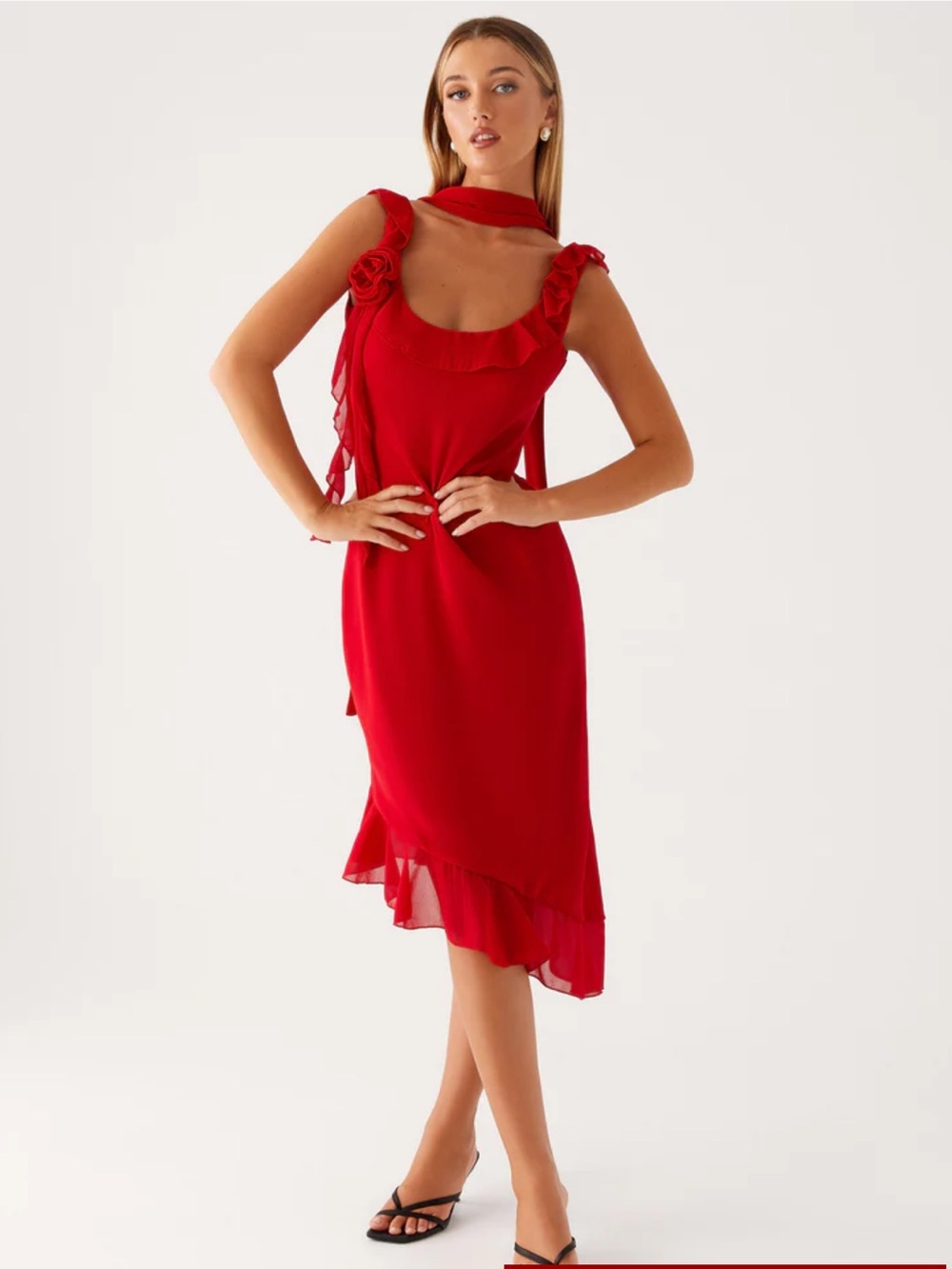 Peppermayo Red Dress Size US16